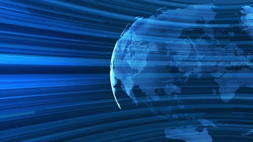 News Globe Background Loop