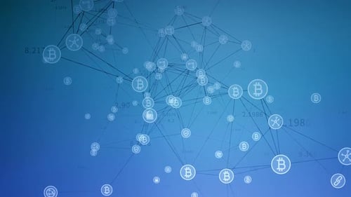 Loop de blockchain de criptomoedas