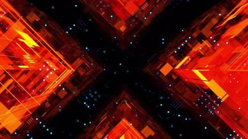 Sci-Fi Red X-Tunnel Ver. 2