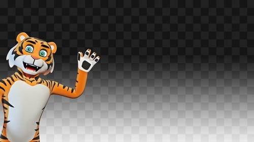 Tiger grüßt