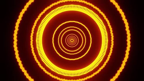 Sun Ring Vj Loop Tunnel Background HD