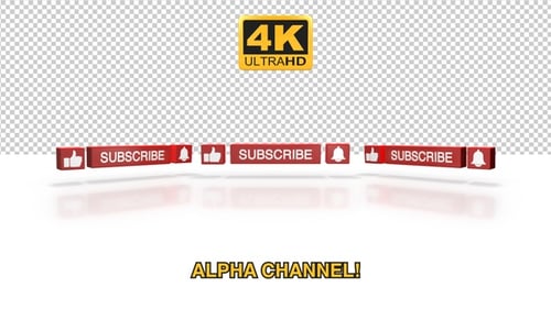 3D Floating Youtube Subscribe Reminder