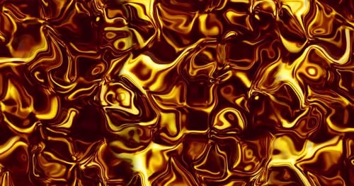 Abstract Golden Fluid Waves Dynamic Background