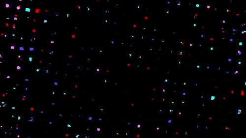 Lots colour particles in Blacak colour bagground