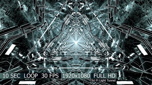 Sci Fi Light Tunnel