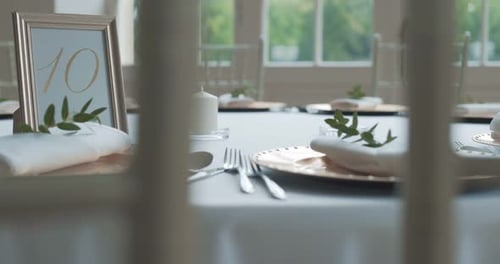Wedding Table Setting with Elegant Formal Decor