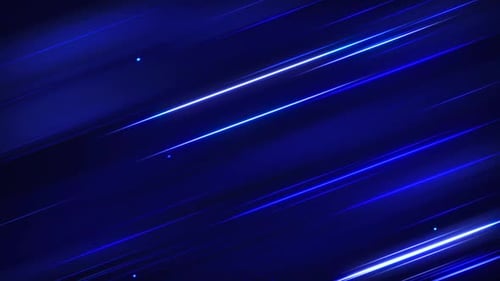 Dynamic Blue Glowing Speed Lines Abstract Looping Background