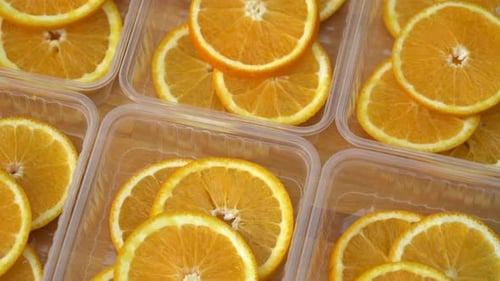 Rotate Fresh Citrus Oranges Fruits