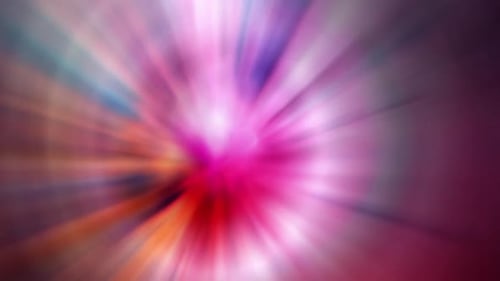 Colorful Abstract Radial Light Ray Burst Animation