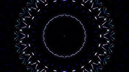 line wave motion, colorful circle shape, on a black background