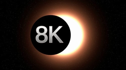 8K Sonnenfinsternis