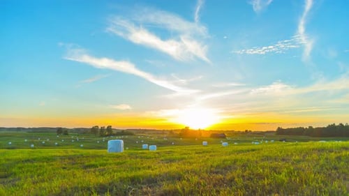 Rural Landscape and Sunset