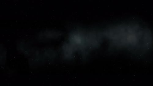 Animated Starfield with Drifting Cosmic Nebula Loop