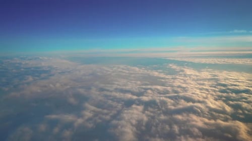 Majestic Cloudscape Seen From Above, Aerial View