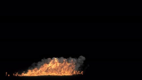 Bodenfeuer mit Alpha