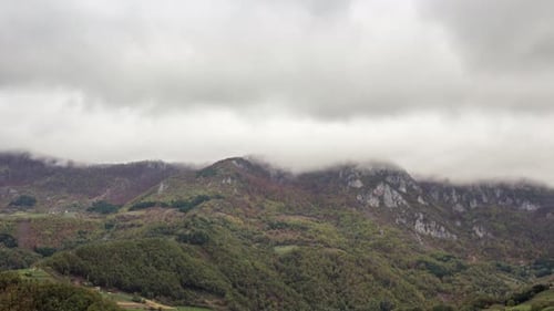 Mountain Fog Clouds Timelapse