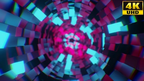 Geometric Tunnel Background Vj Loops V1