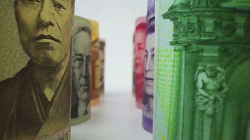 Foreign Currency Money Exchange Concept