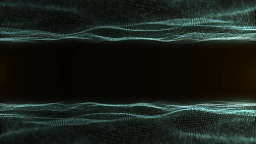 Abstract Digital Particle Wave Background Loop Reveal