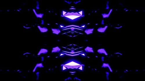 Future Cyberpunk Purple Equalizer Vj Loop Background HD