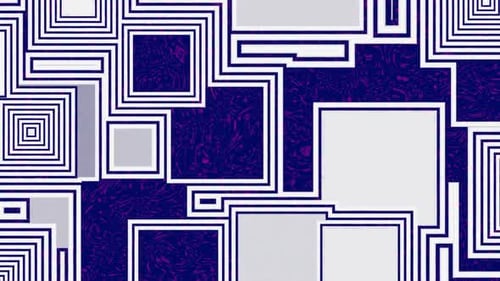 abstrakter Hintergrund. Geometrische Formen. Loop-Kabel Einfarbige Quadrate.