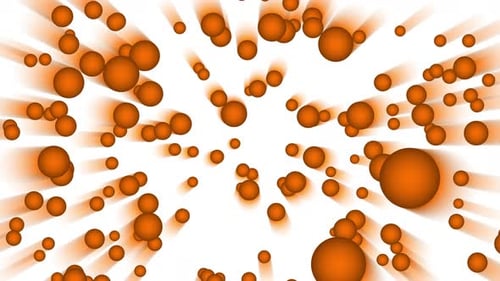Braune 3D-Ballbewegung im digitalen Raum. Vd 495