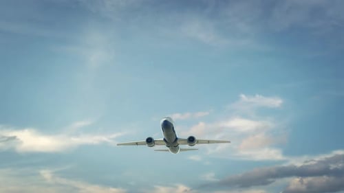 Airplane Landing Shenzhen China