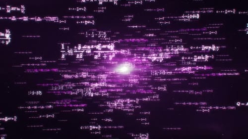 Flying Digital Mathematical Equations Stream