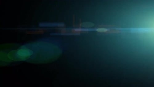 Green Light Leak Master Prime Lens Flares Glowing isolated on a black background