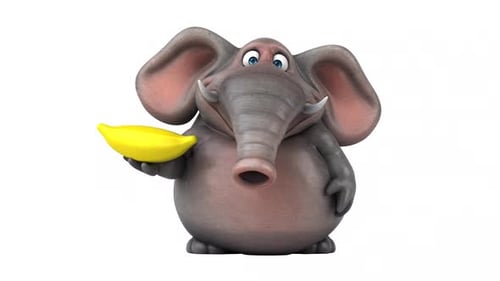 Lustiger Elefant - 3D-Animation