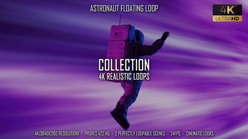 Astronaut Floating Loop