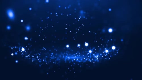 Blaue Filmmusik Partikel Abstrakte Bewegung