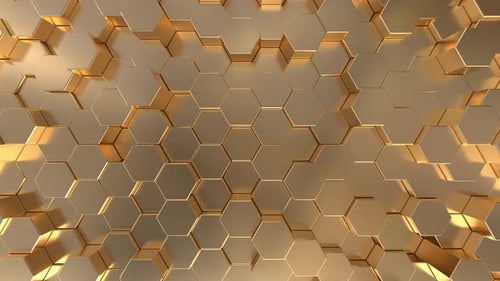 4K Gold geschlungen Hintergrund