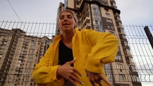Young Female Hiphop Freestyle Dancer