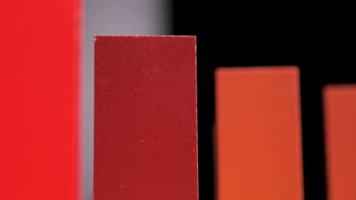 Domino effect, Falling wood pieces dominoes
