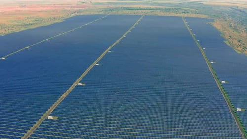 Industrie Sun Factory Solarkraftwerk Farm Energy Nature Green