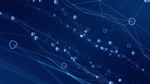 Futuristic Digital Security Network Animation