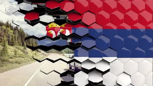 Geometric Hexagon Reveal Transition