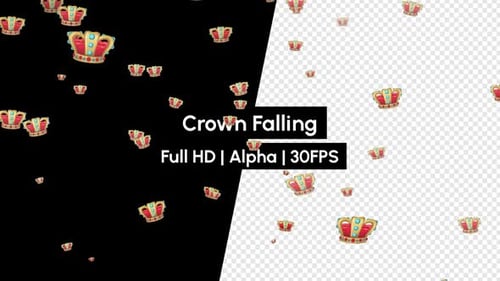 King Crown Falling With Alpha