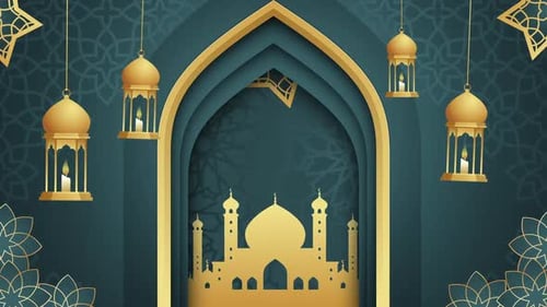 Ramadan Background Mosque Islamic Kareem Lamp Lantern Eid