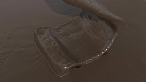 Black Chocolate Fall Healthy Food Super Slow Motion 1000 Fps