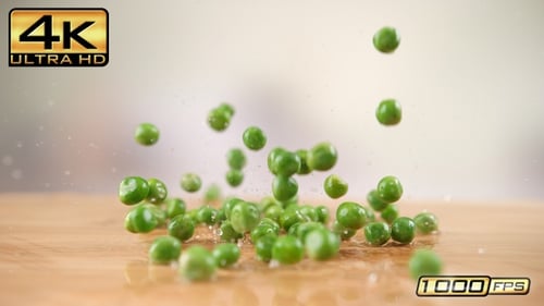 Falling Green Peas