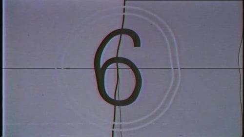 Retro Film Countdown with Glitch and Static Overlay