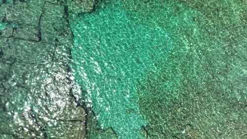 Sea Texture Aerıal Vıew 4 K Turkey Alanya