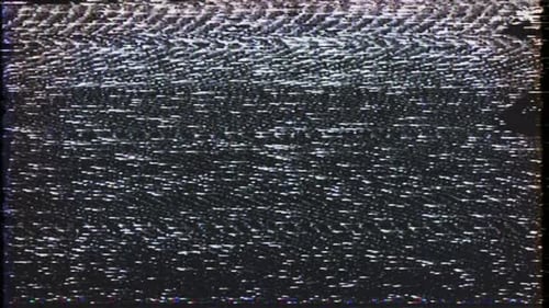 Retro TV Noise Glitch Signal Overlay