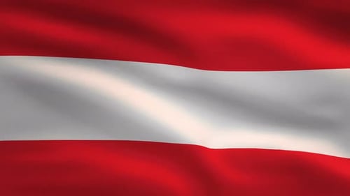 Waving Austria Flag Seamless Loop