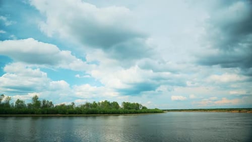 Weissrussland. Der Dnepr. Europäische Natur im Sommer., Zeitraffer, Zeitraffer, Zeitraffer