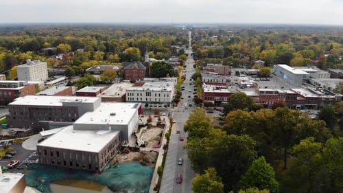 Centro de Oberlin Ohio, imágenes aéreas de Zumbido