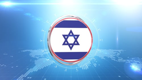 Übergang zur israelischen Flagge