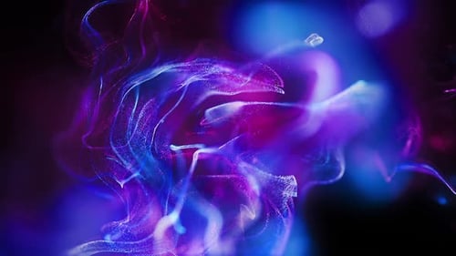 Soft Colorful Particles Background Loop